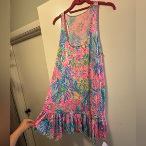 Lilly Pulitzer Pink and Blue Floral Dress